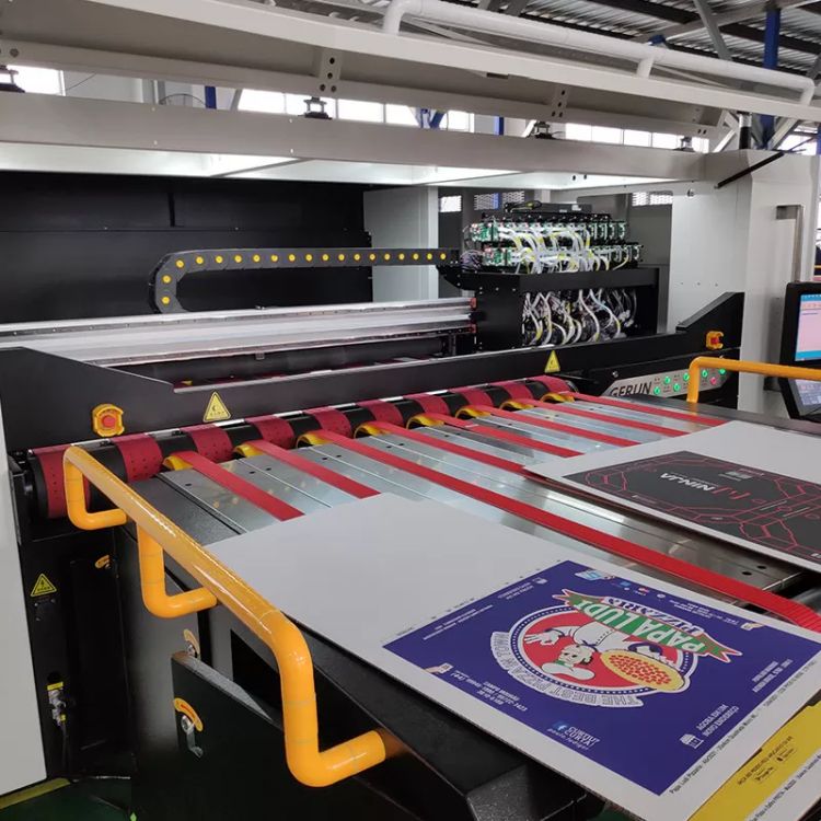 Mesin Karton Bergelombang Printer Inkjet Kotak Bergelombang Resolusi Tinggi